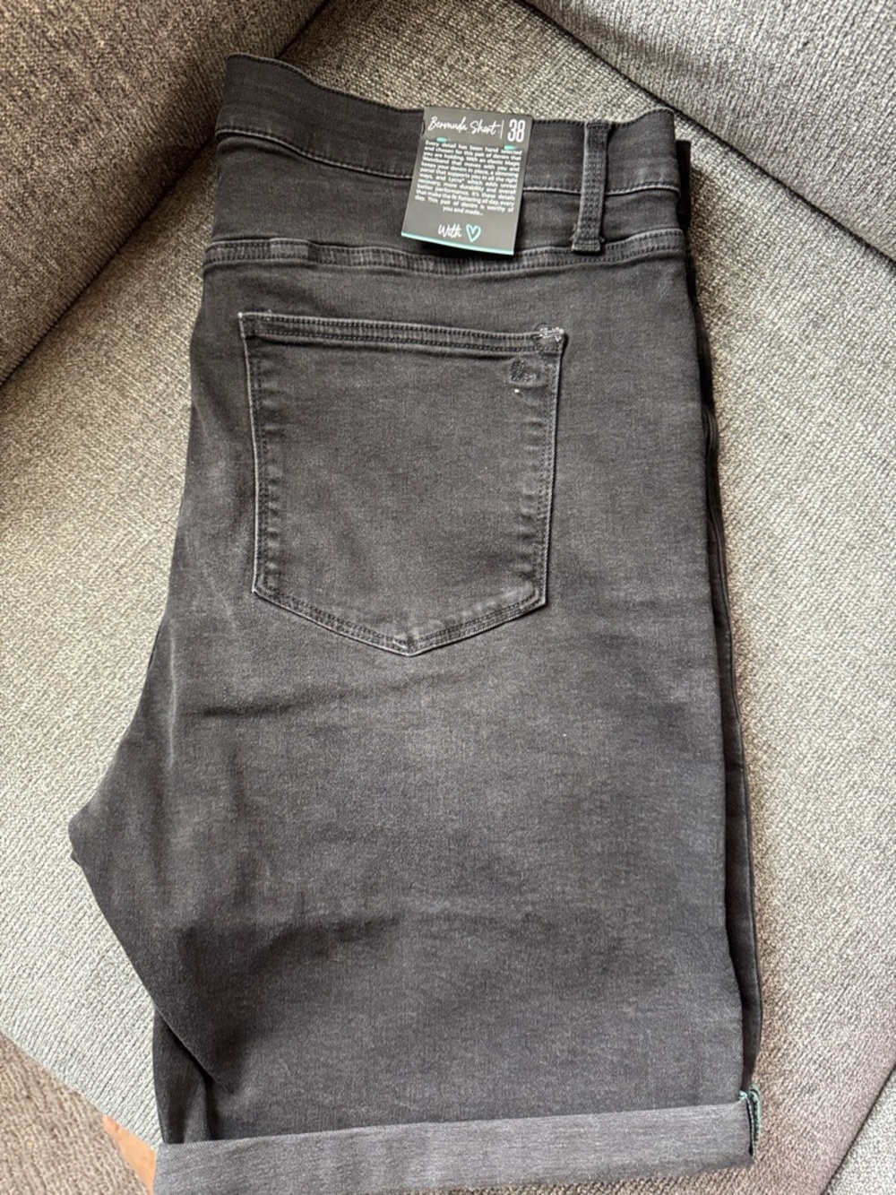 LuLaRoe Black Women's Bermuda Shorts - Casual Rolled Hem